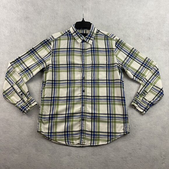 American Eagle Outfitters Button Up Shirt Mens Size Medium Plaid Athletic Fit - Picture 3 of 12
